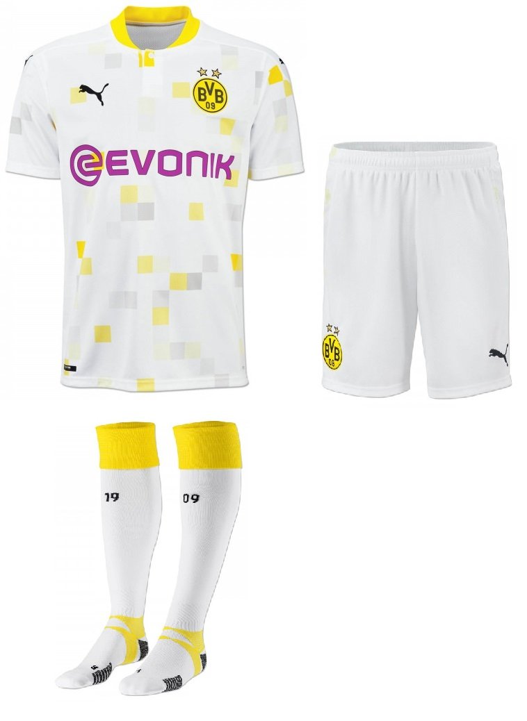 Kit adulto oficial Puma Borussia Dortmund  2020 2021 III jogador